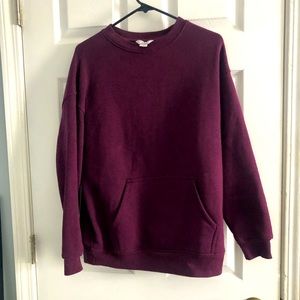 Purple sweatshirt